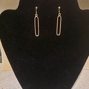 Gold drop earrings